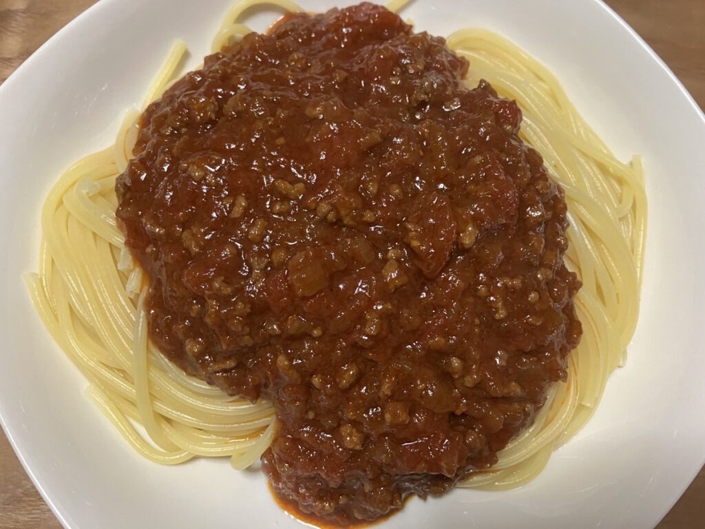 ミートソーススパゲティの画像